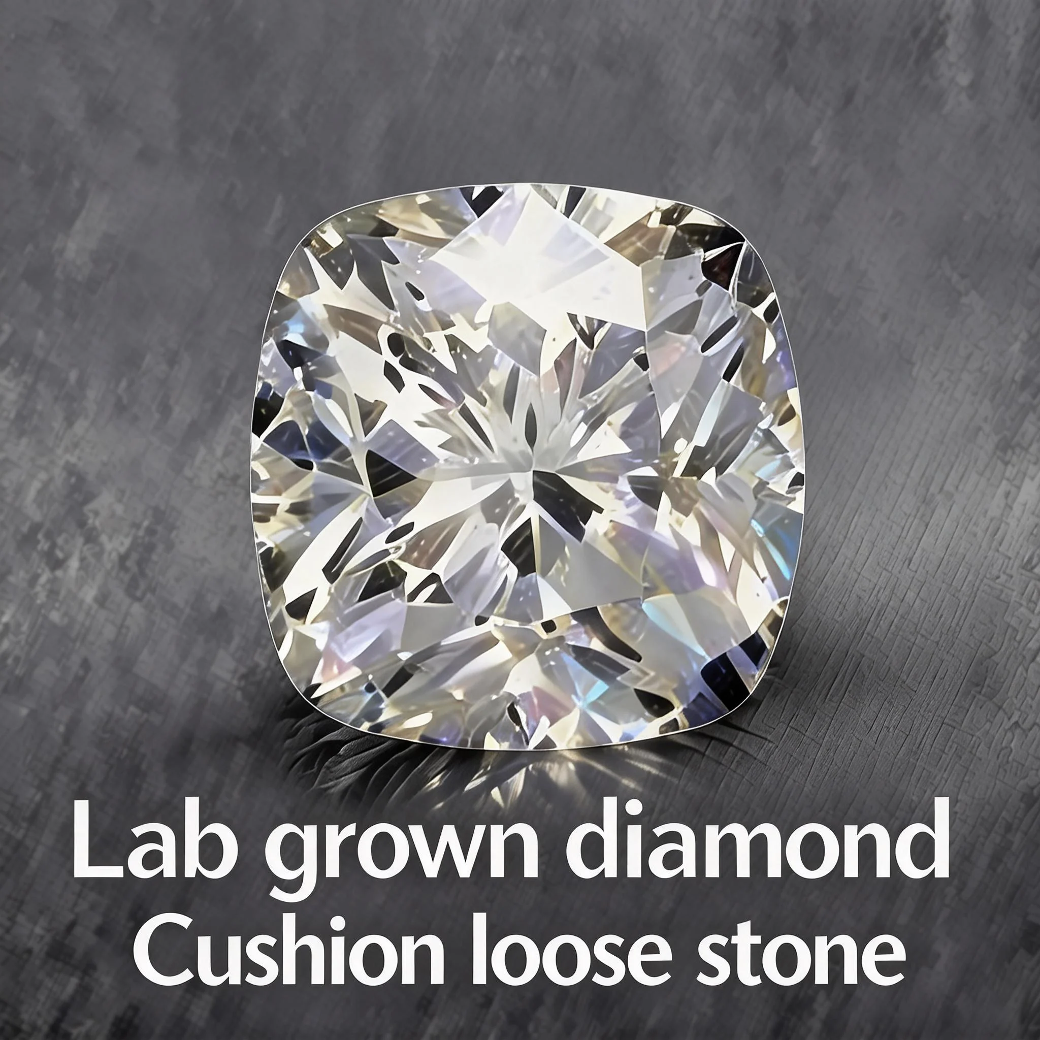 

0.155ct-0.7ct Cushion Cut Lab Grown Diamond DEF VS HPHT Loose Stone Diamonds Wholesale No IGI