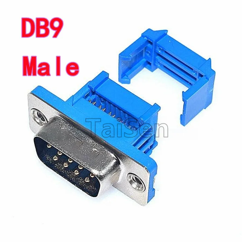 5PCS DIDC-DB9/DB15/DB25/DB37P 9P 15P 솔더리스 크림프 타입 플랫 케이블 커넥터 직렬 포트 핀홀 소켓 남성 여성 헤더