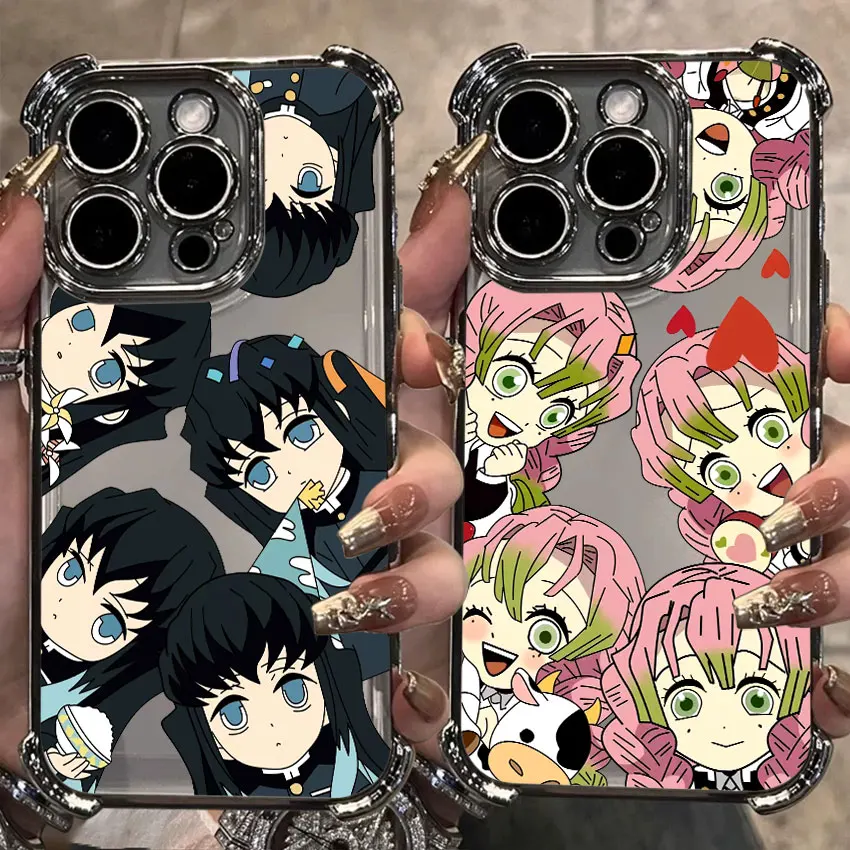 

For Samsung Galaxy A56 Muichiro Mitsuri Demon Slayer Case A55 A54 A52 A53 A36 A34 A35 A33 A73 A26 A25 A16 A06 Silver Phone Cover