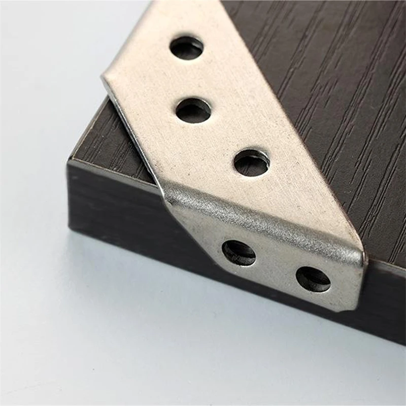 Stainless Steel Corner Bracket Furniture Accessories Furniture Corner Connector Brace Joint Fastener Bedframe  Bracket