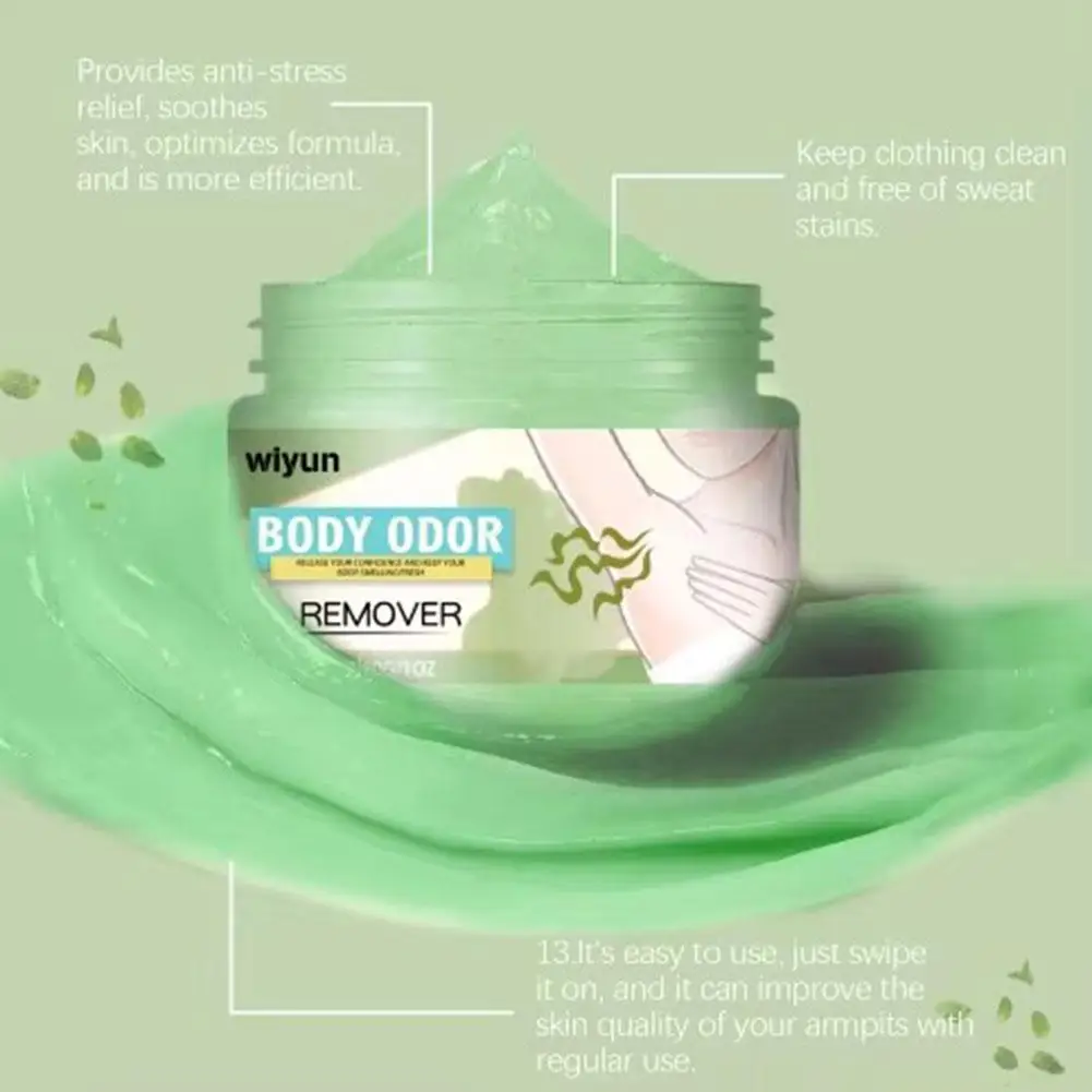 1/2pcs Odor Cream for Body Sweat Remove Bad Smell Deodorant Armpit Lasting Refreshing Significant Effect Sweatproof Odor Cream