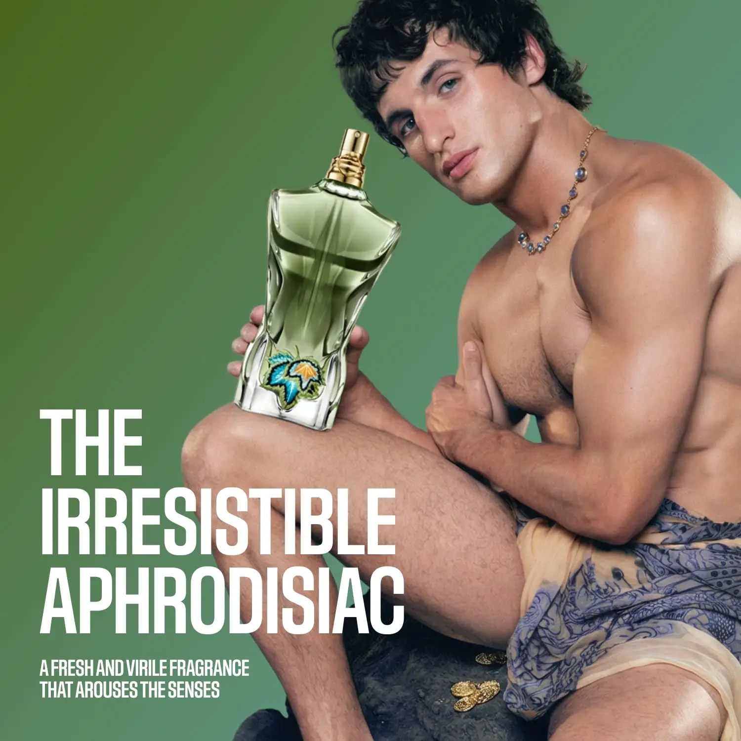 Jean Paul Gaultier Le Beau Paradise Garden Eau de Parfum Spray 4.2 Oz Premium Fresh Green Aquatic Men EDP Original French Perfume Pheromones Cologne 125ml Portable Long Lasting Light Fragrance for Summer Daily Casual Wear view 4