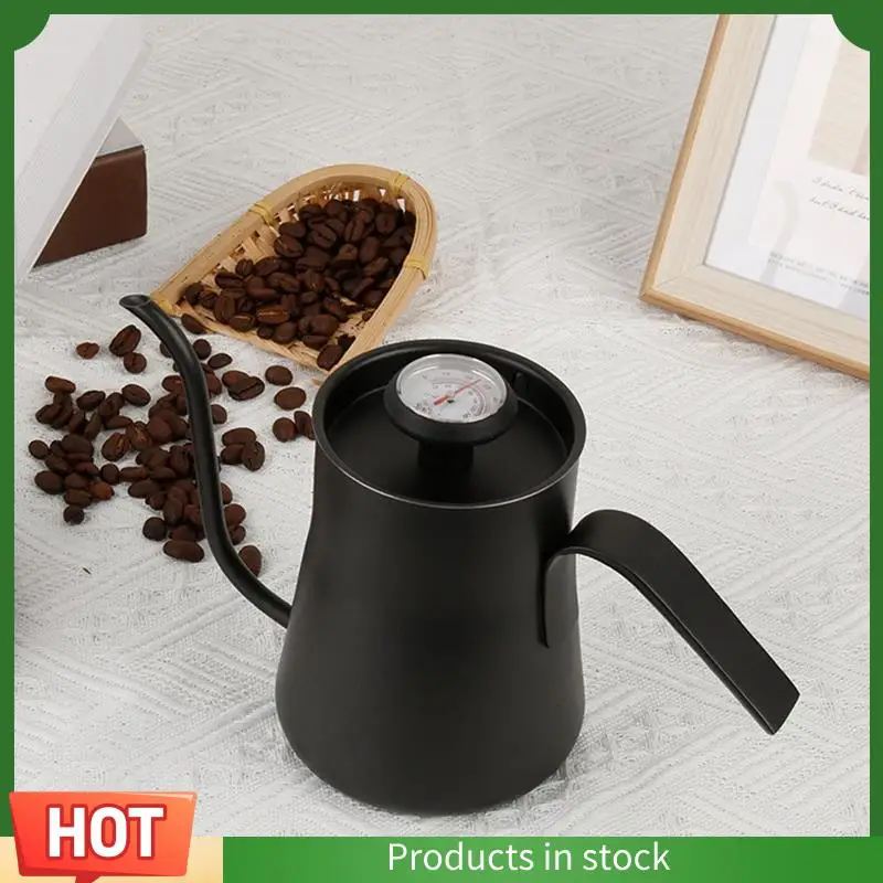 

A68G-550ML Stainless Steel Coffee Drip Kettle With Thermometer Gooseneck Pour Over Coffee Tea Pot Coffee Pots