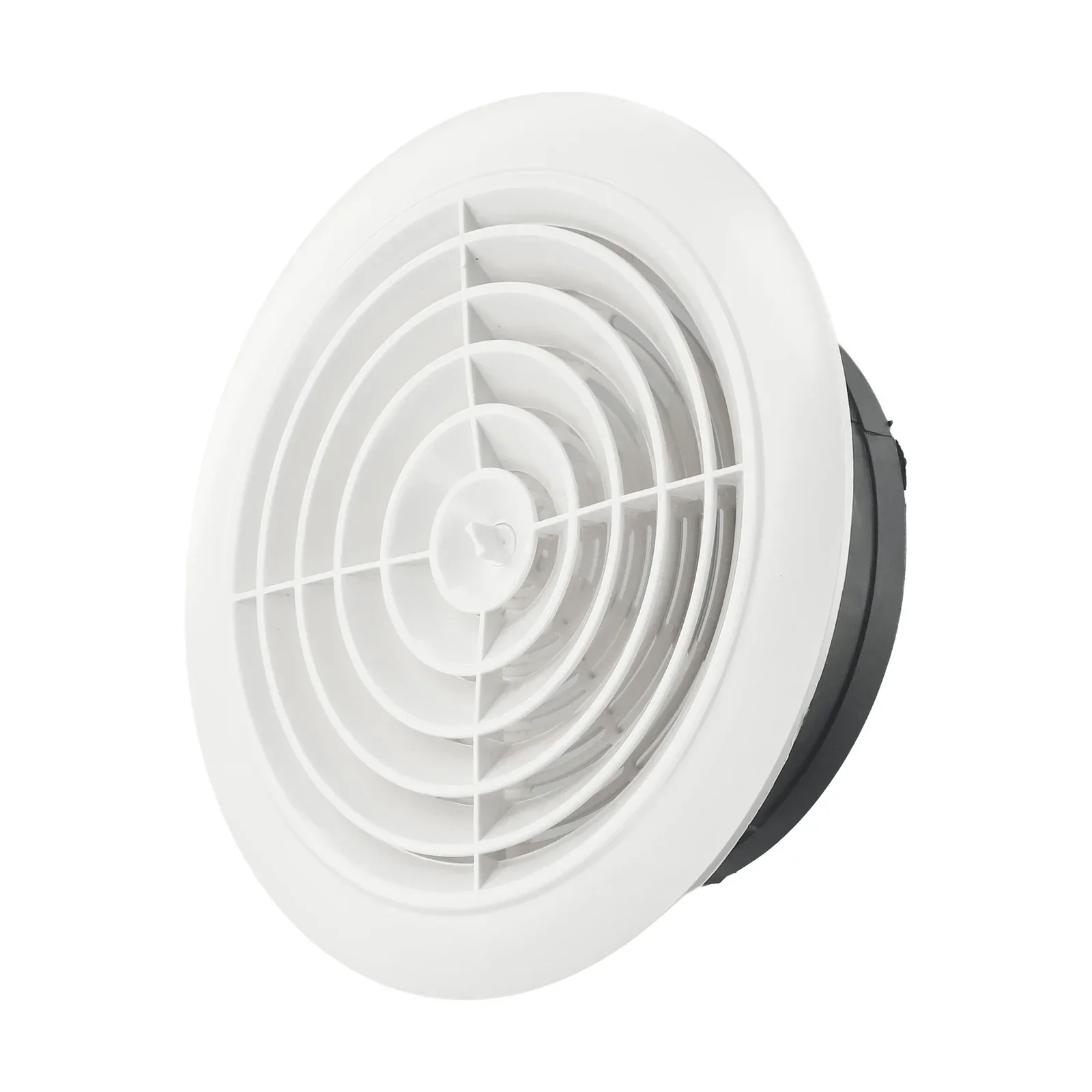 Vent Cover Ventilation Grille ABS Ventilation Grille Removable Panel Rotating Button Round Ducting Vent Grill Long-lasting