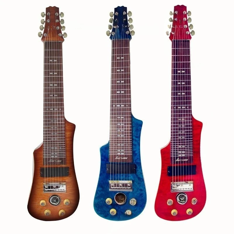 8-String Hawaiian Electric Guitar Steel Rod 8-String  Electric Guitar, Slider Guitar