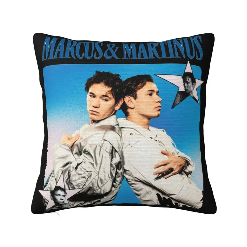 Custom Band M-Marcus And M-Martinus Square Pillow Case Home Decor 3D Double Side Print Cushion Cover for Sofa