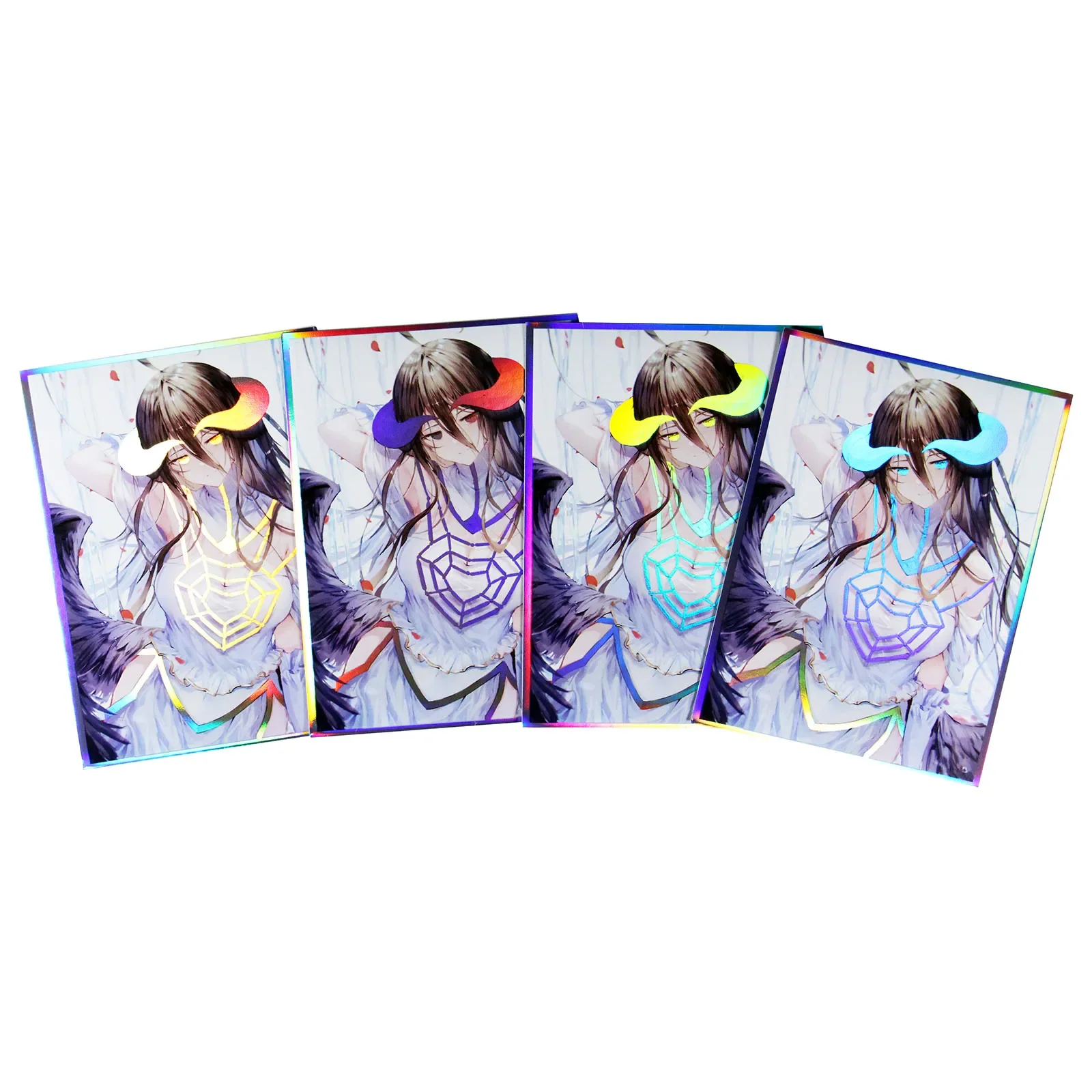 60pcs 67x 92mm Holographic Standard Size Trading Cards for MTG/DTCG/PTCG/PKM Art Anime Printing Card Sleeves Protectors