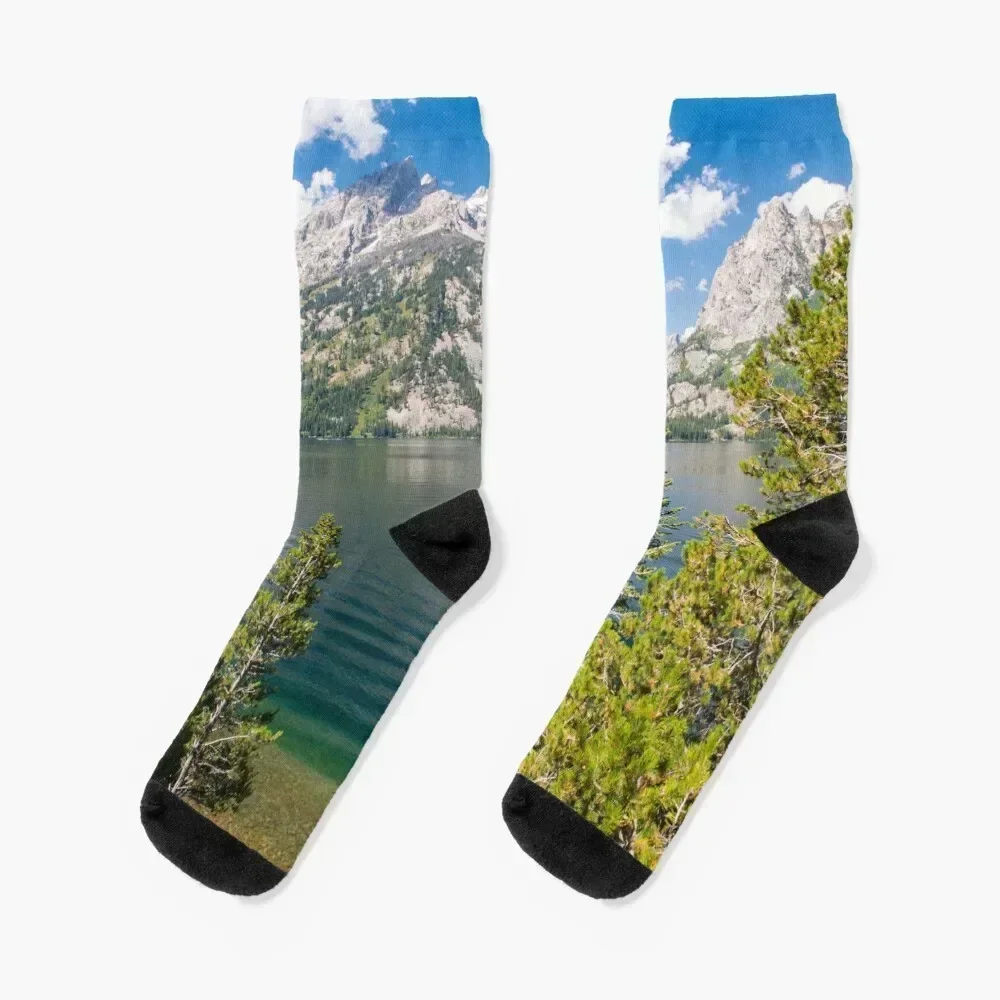 

Jenny Lake, Grand Teton National Park Wyoming Socks Running Non-slip Rugby compression Socks For Girls Men's