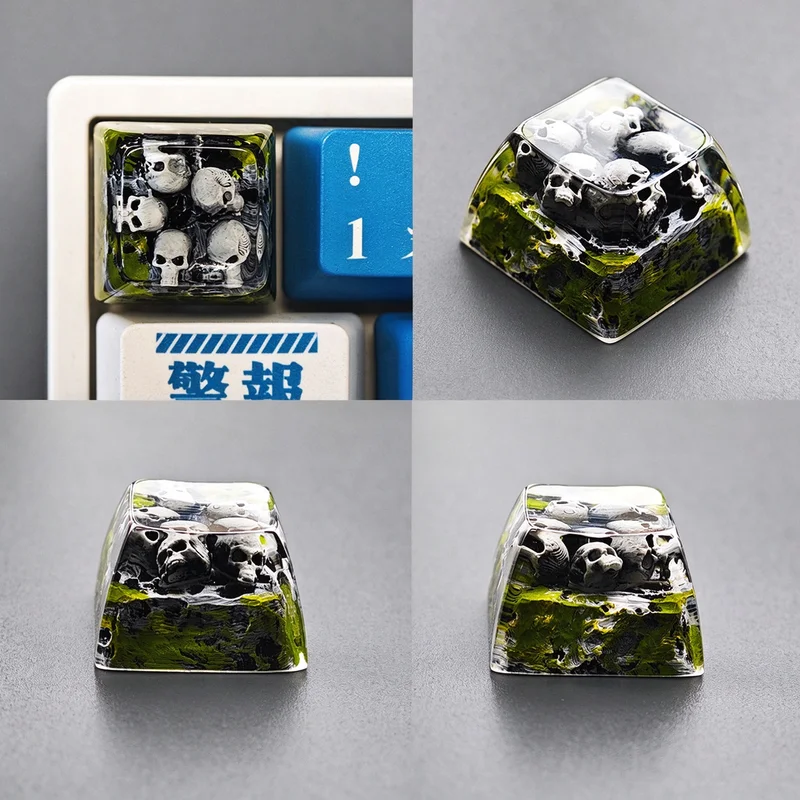 Customized Skeleton Keycaps For Mx Switch And Esc Mechanical Keyboard Creative Handmade Keycaps Game Accessories Gift