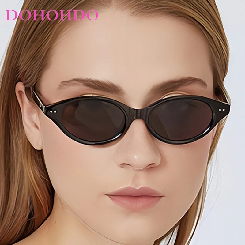 

Retro Small Oval Sunglasses Men Women Vintage Brand Designer Sun Glasses Travel Driving Protection Shades UV400 Oculos De Sol
