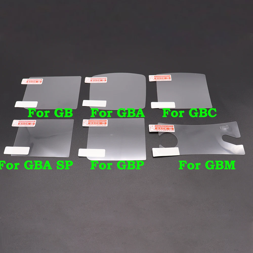 

10PCS Plastic Clear Protective Film Screen Lens Cover Protector For Gameboy Advance GB GBP GBA GBC GBA SP GBM