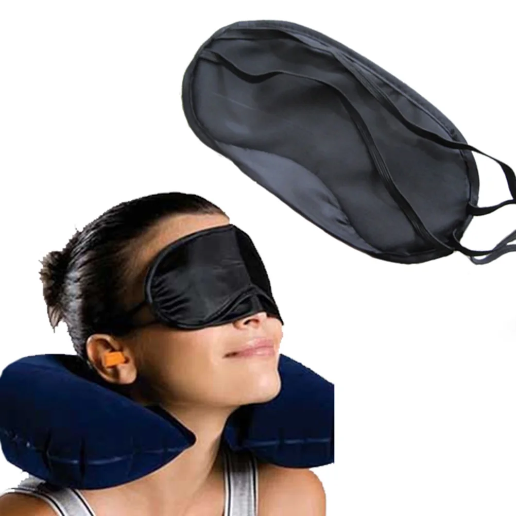 

Portable Sleep Rest Aid Blackout Fatigue Mitigation Breathable Eyepatch Eyeshade Shield Eye Mask (Black)