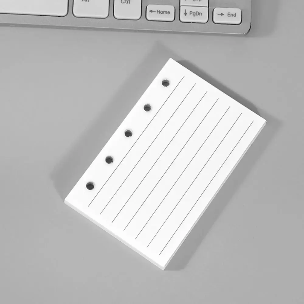 

Fashion Transparent M5 binder 5-hole Multiple Colors Loose leaf notebook double-buckle PVC Mini binder Diary