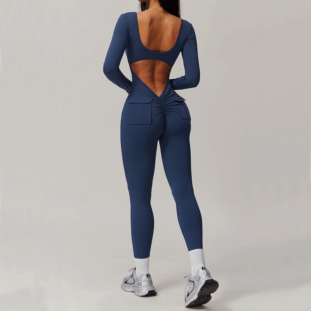 Yoga Jumpsuit Sports Overalls Women Gym Workout Running Fitness Suits Female Sports Tracksuit Sportswear Yoga Set Athletic Wear