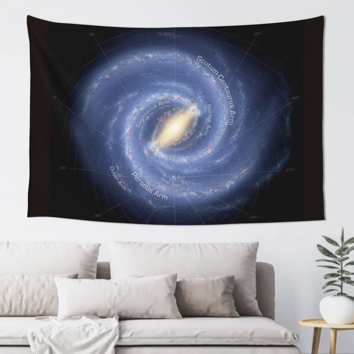 

MILKY WAY : Galaxy Map Tapestry Wallpaper Bedroom Wall Tapestries Room Decoration Accessories Aesthetic Decoration Tapestry