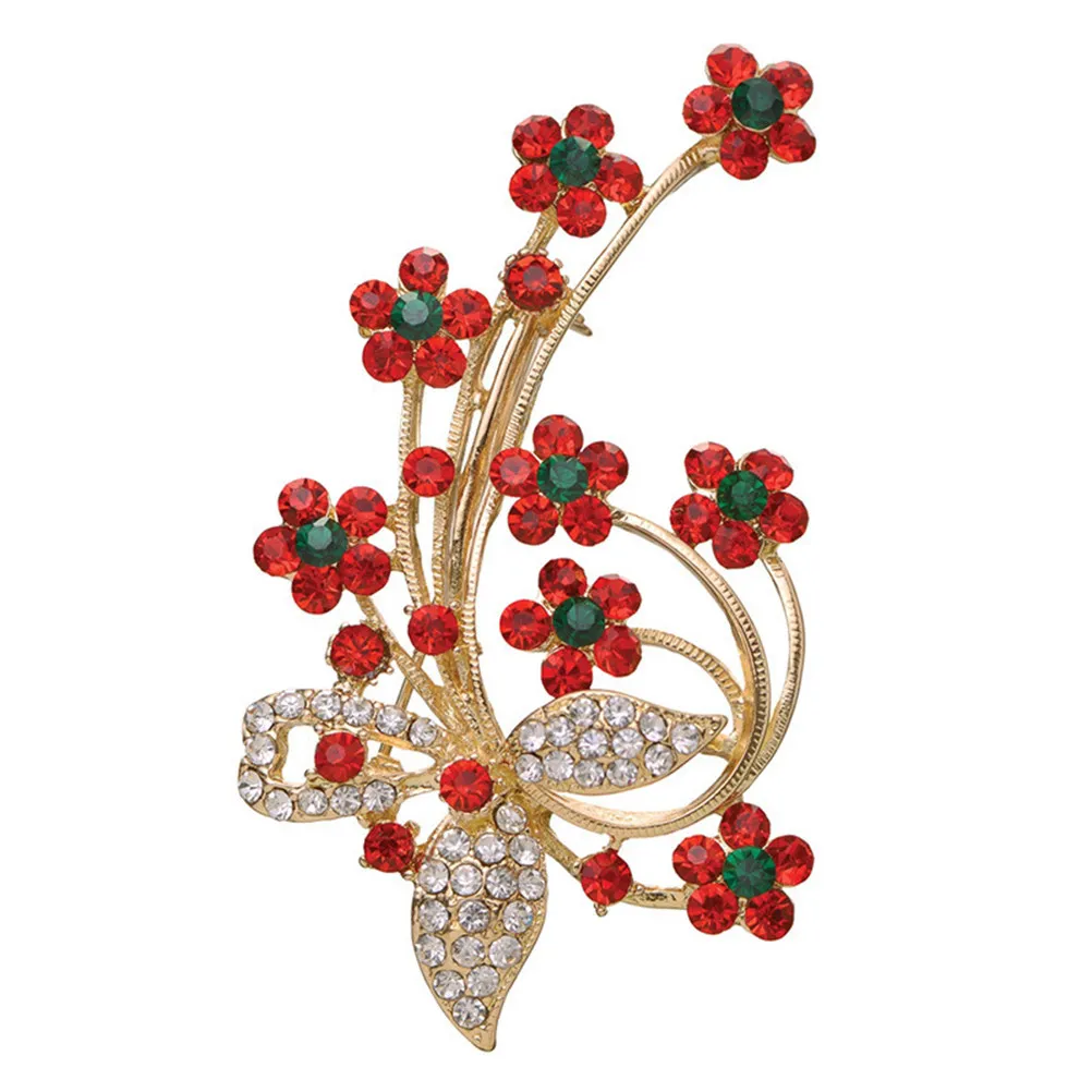 1Pcs Plum Blossom Breast Pin Metal Brooch Elegant Costume Decoration Clothes Brooch Accessories for Women Breast Pin