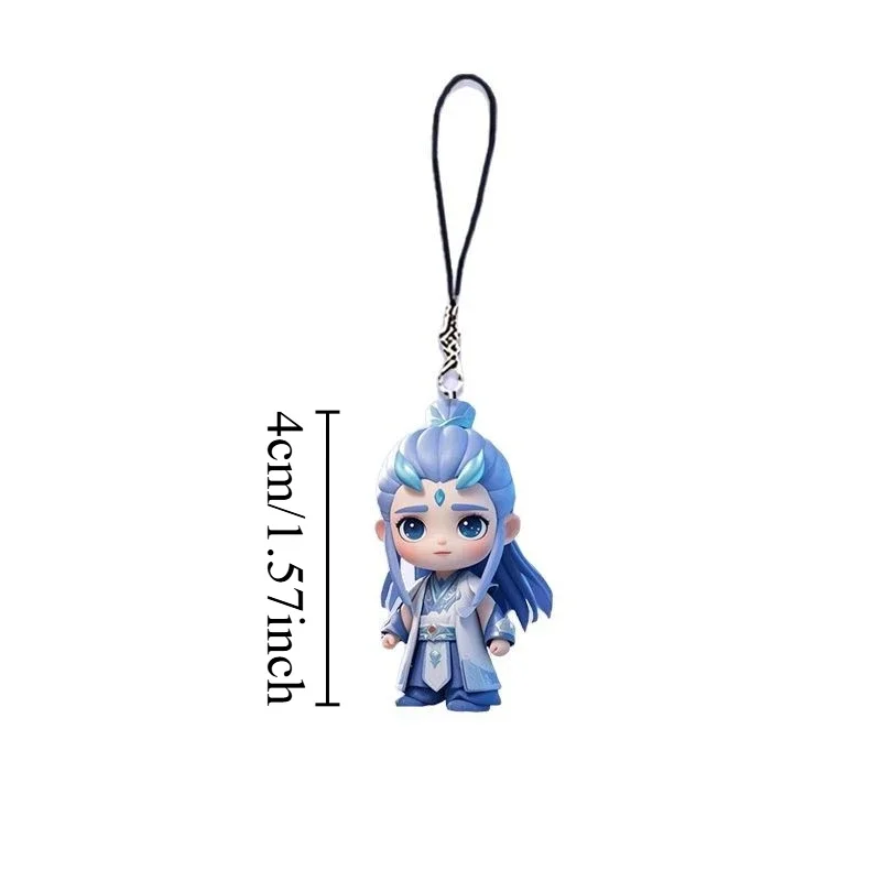 1 pièce/3 pièces Nezha 2 accessoires de Cosplay le démon enfants périphérique Nezha Ao Bing porte-clés Kawaii pendentif enfants cadeaux d'anniversaire
