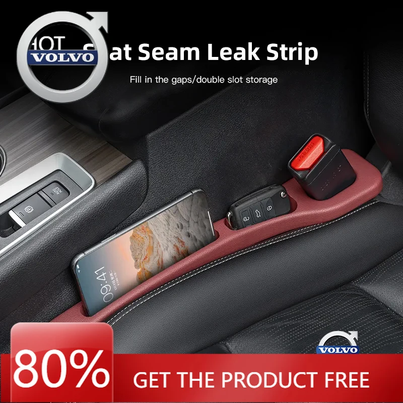 

Подстаканники, 2 шт., заполняющая полоса для автомобильных сидений, герметичные аксессуары для хранения для Volvo XC90 V90 V60 XC60 V40 S80 S60 S90 C40 XC40 V