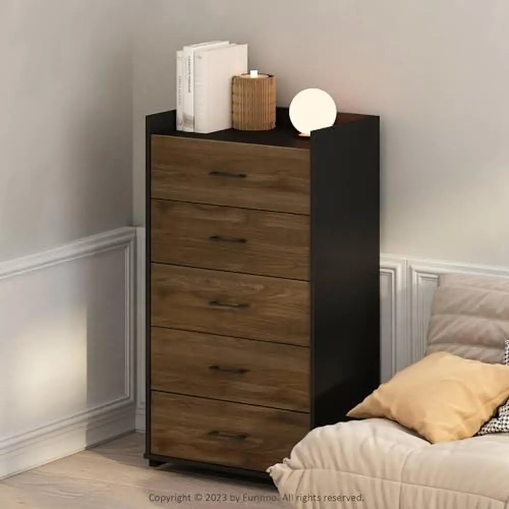 5-MELSimple Chest Columbia Brochure, Rangement pour chambre noire EvaluPEFC-ignorez 4 000 ered Wood 15.43 "D x 24.72" W x 43.03 "H