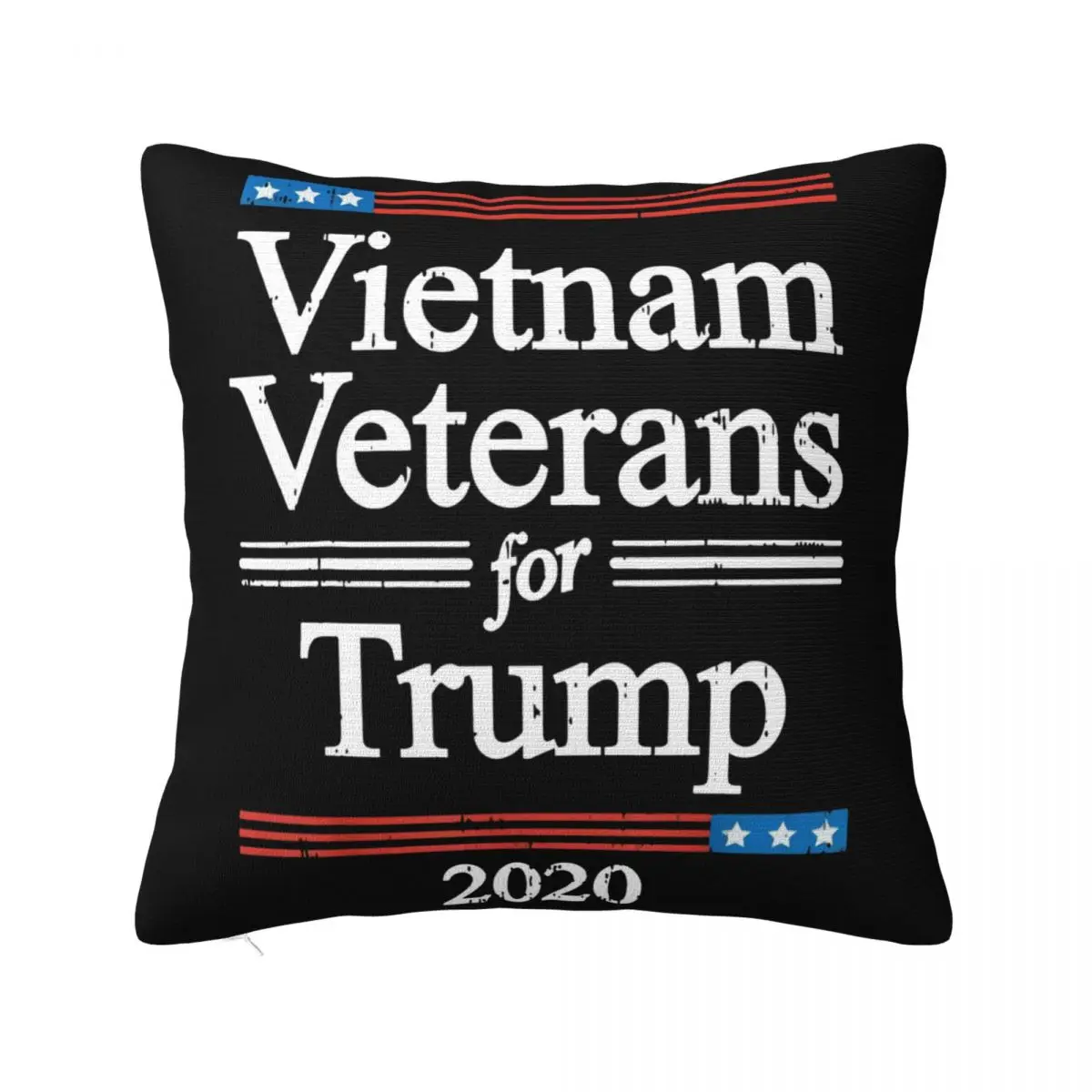 Vietnam Veterans For Trump 2020 Usa Flag Republican Gop Gift Funny Gift Dj Pillow Case