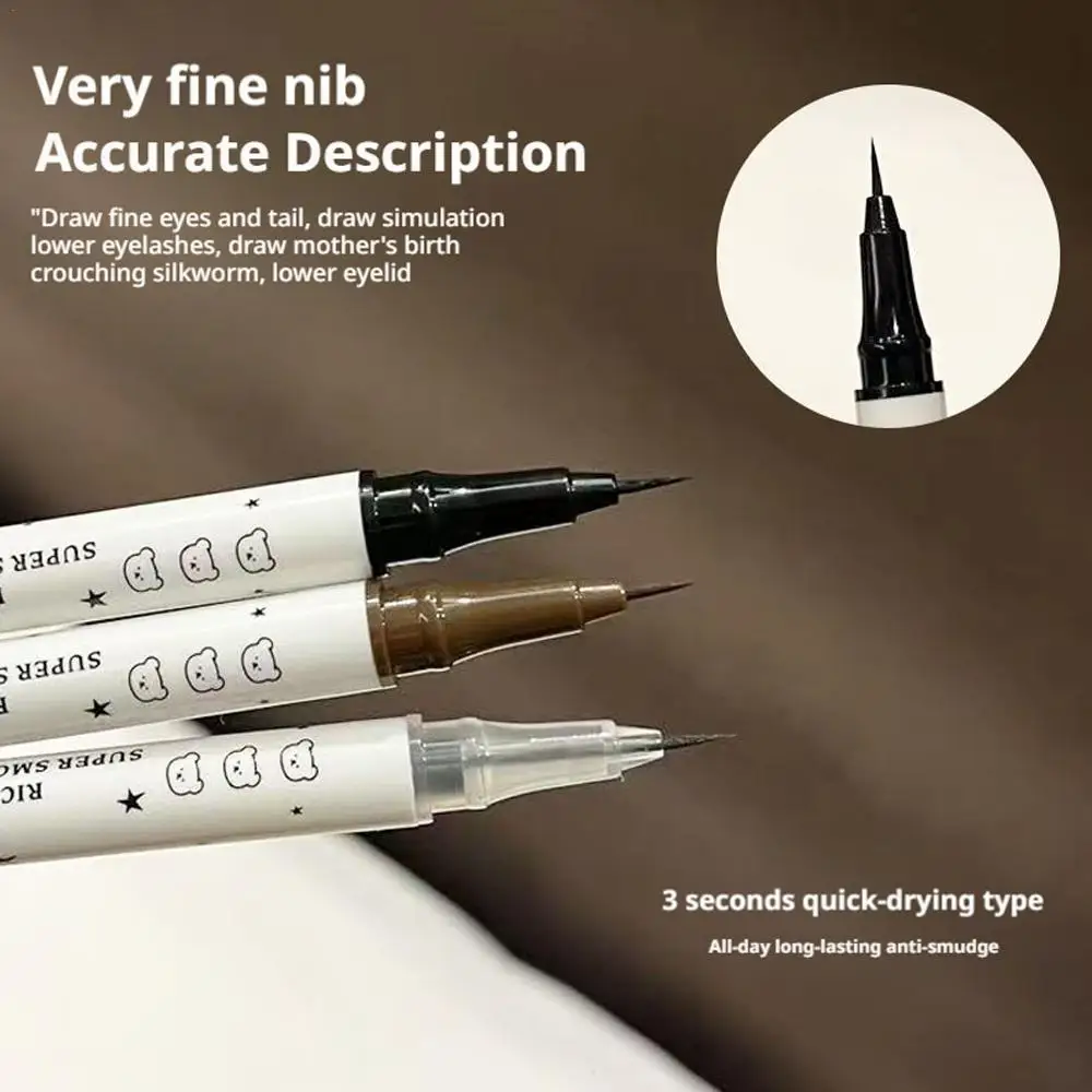 Neues Damen-Make-up, extrem feiner Eyeliner, wasserdicht, schweißfest, nicht verschmierend, tägliches Eyeliner-Make-up, anfängerfreundlicher Eyeliner-Stift
