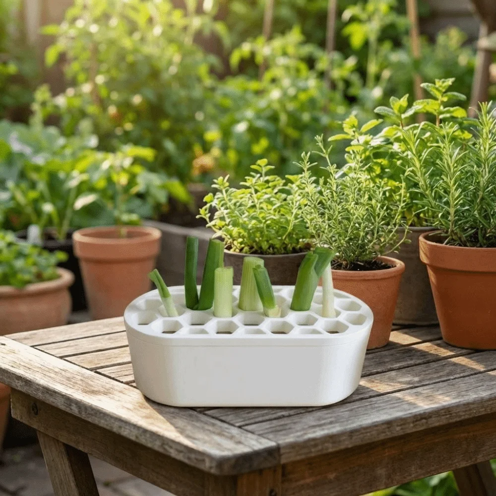 Water Reservoir Base Hydroponic Planting Pots Breathable Plastic Plant Containers Multifunctional Nursery Pots