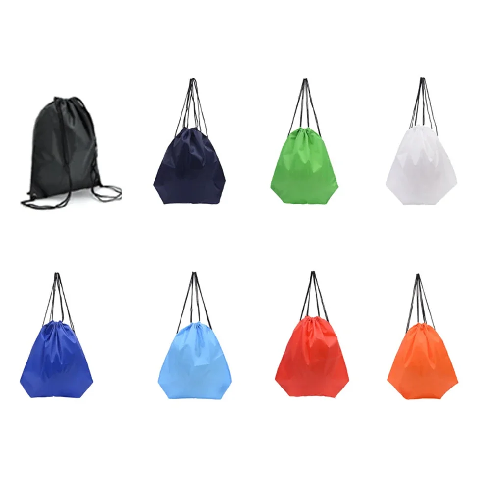 ドローストリング付きの耐久性のあるバックパック、サイクリング用の無地のバッグ、実用的なブランドの新しい、6色