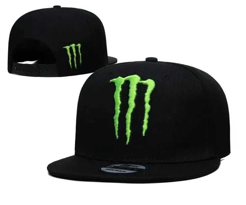 2025 nuevo sombrero de béisbol bordado Monster Energy verano hombres y mujeres protector solar lengua de pato sombrero de béisbol de carreras