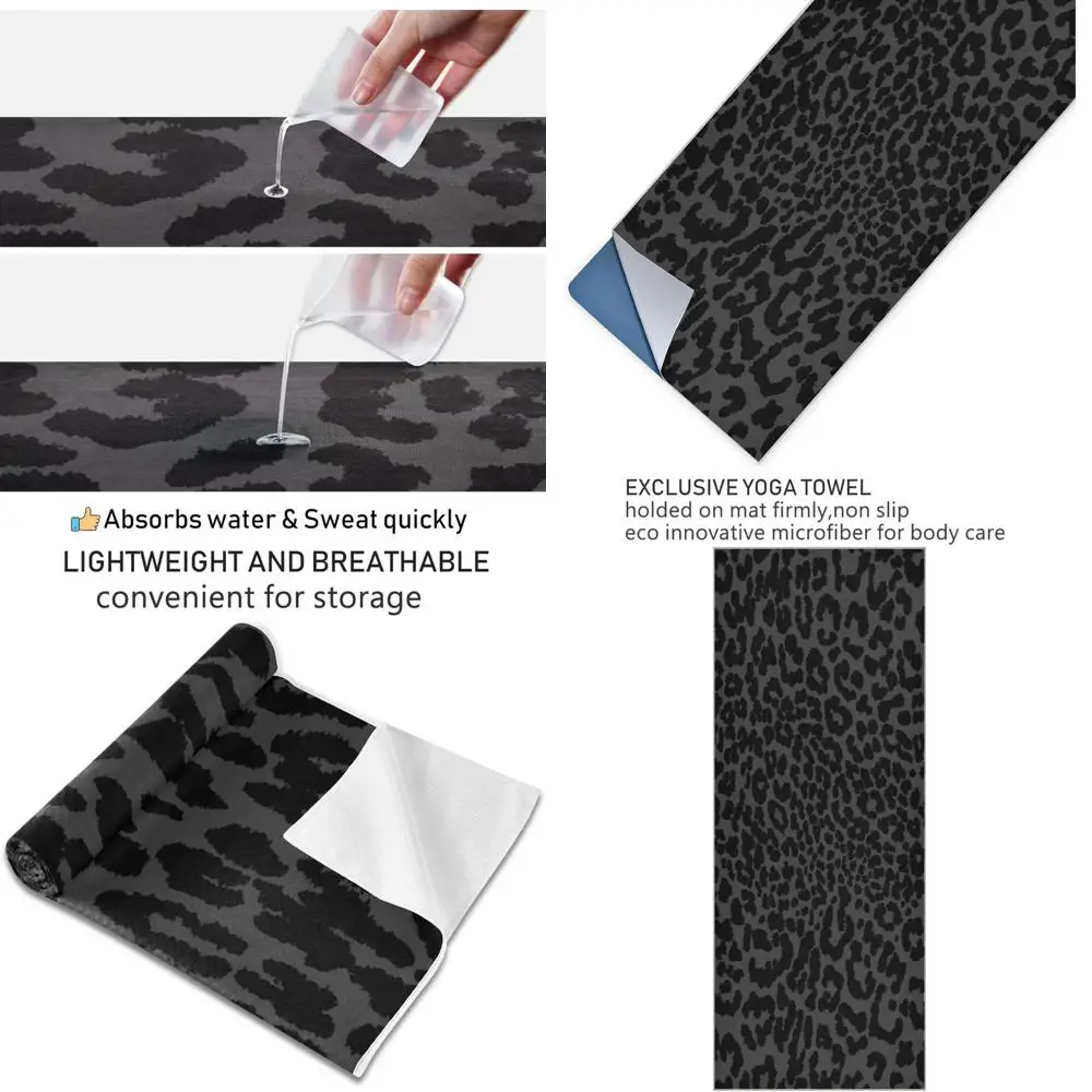 

Нескользящее впитывающее полотенце для йоги, легкое и портативное, для горячей йоги, пилатеса, фитнеса, 73x27 дюймов, с сумкой для хранения