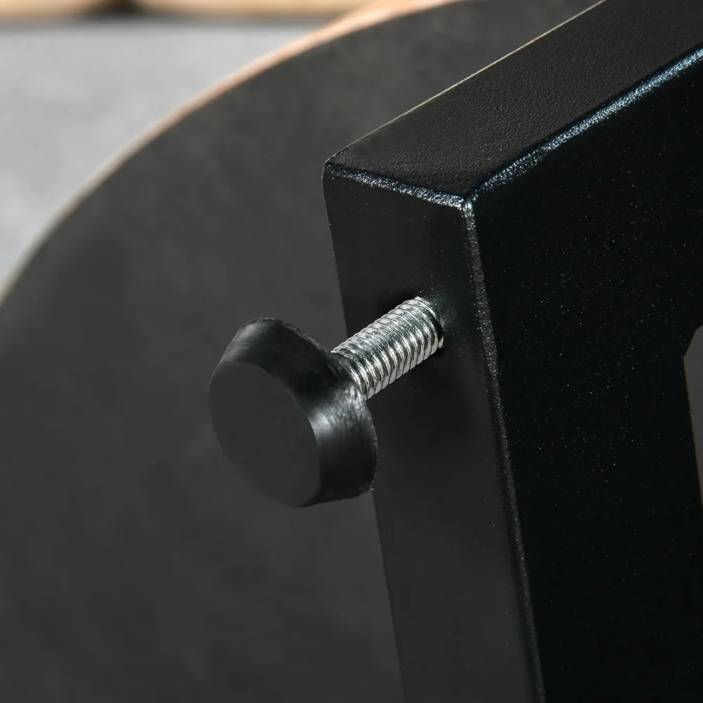 33,5 круглый деревянный журнальный столик, двухуровневый круглый журнальный столик с местом для хранения вещей для гостиной, современный стиль середины века