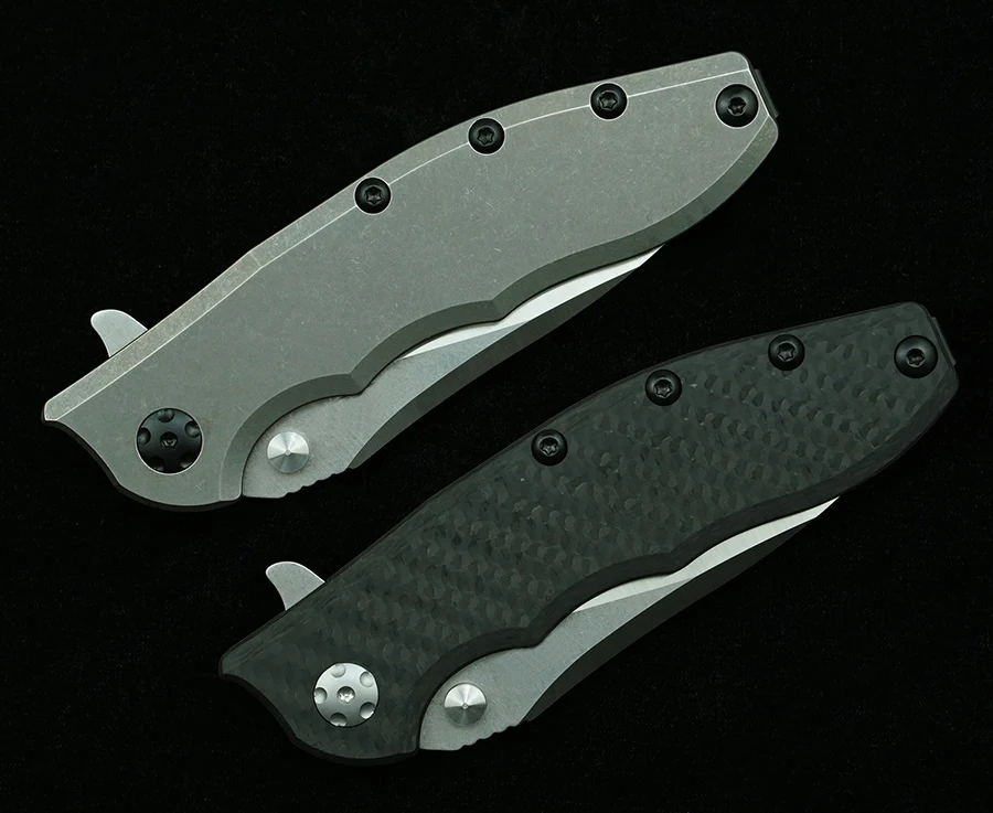 New 0562CF Ceramic Bearing Carbon Fiber Titanium Handle Mark 20CV Blade Outdoor Camping Kitchen Survival EDC Tool Folding Knife