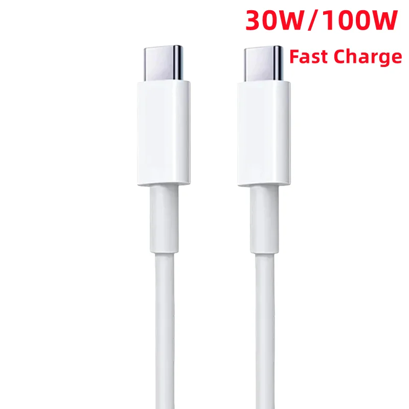 0.2m 1m 2m 3m 30W 100W USB-C To C PD Fast Charge Cable For Apple iPhone 17 16 15 Pro Max iPad Samsung HUAWEI Type C Quick Line