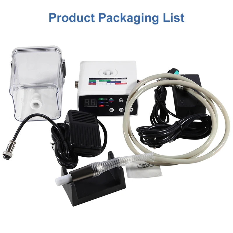 VVDental LED Brushless Electric Micro Motor With Water Tank Internal Spray 2/4 Holes fit 1:1/1:5 Handpiece Dentistry Equipment