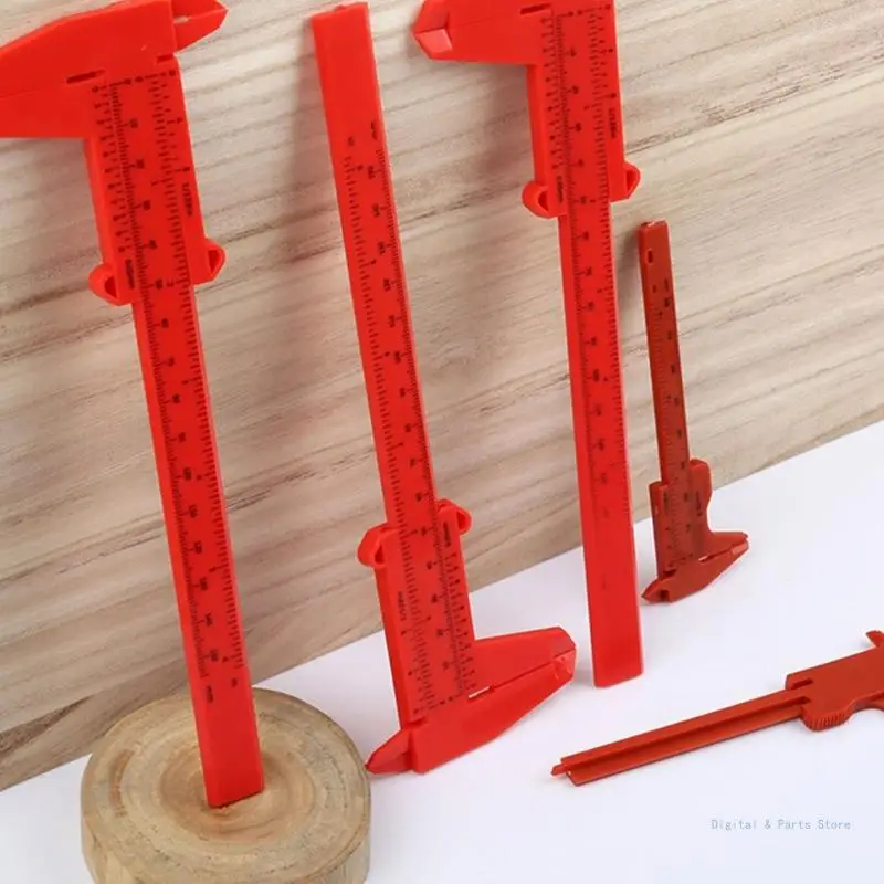 M17F 3 polegadas, 6 polegadas profundidade plástico vernier caliper micrômetro ferramenta medição,