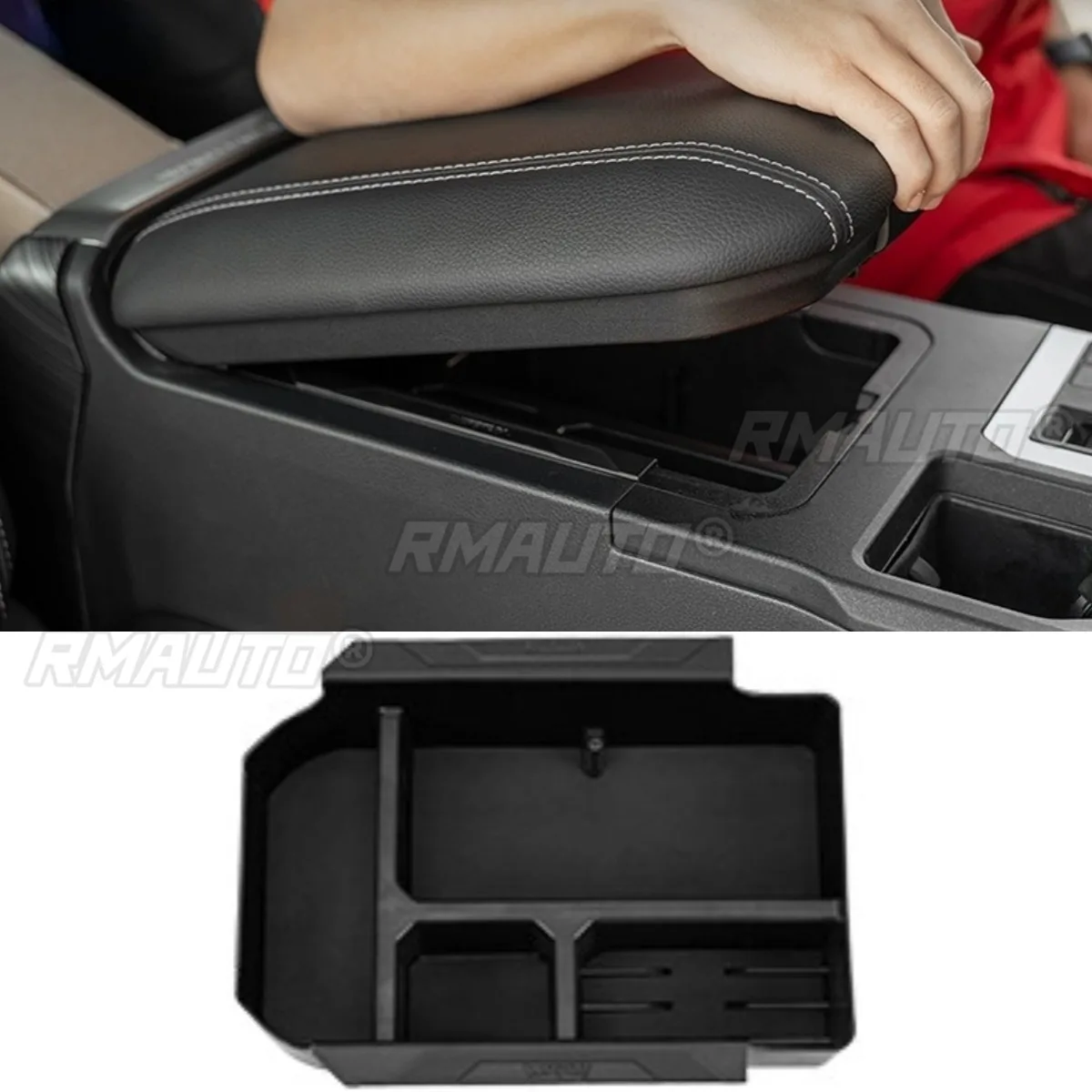 

For Toyota Prado 2024 Styling Kits Car Armrest Hidden Storage Box Center Console Handrail Privacy Storage Box Chin Body Kit