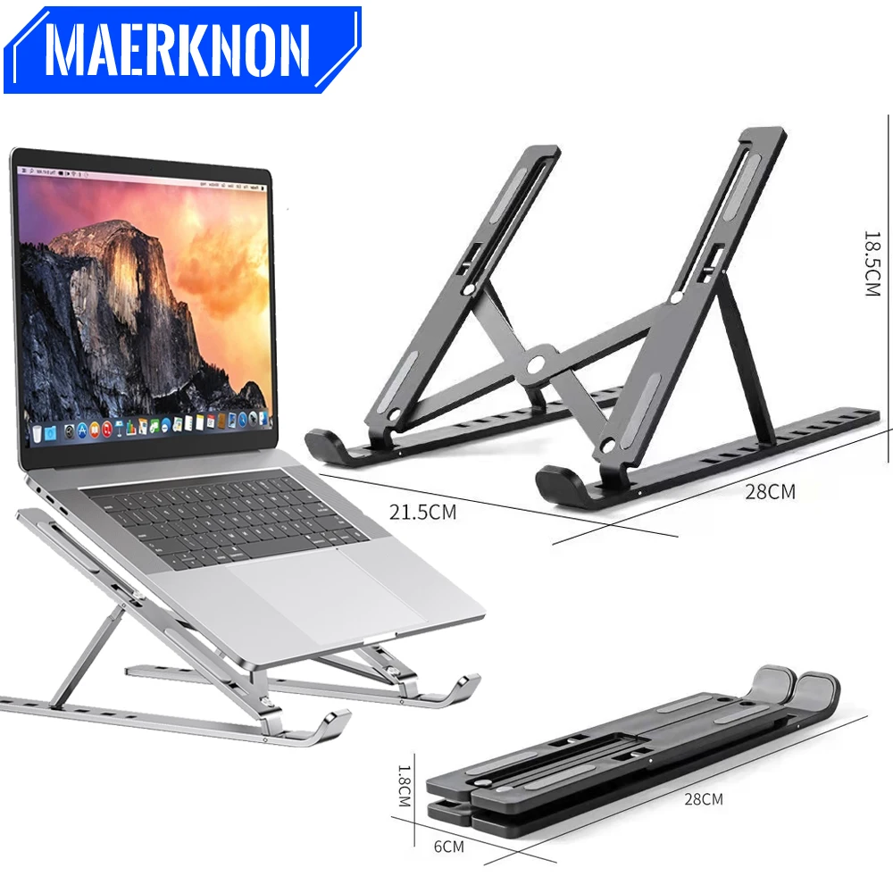 Portable Laptop Stand Notebook Support Base Holder Adjustable Riser Cooling Bracket For Macbook Air Laptop & Tablet Accessories