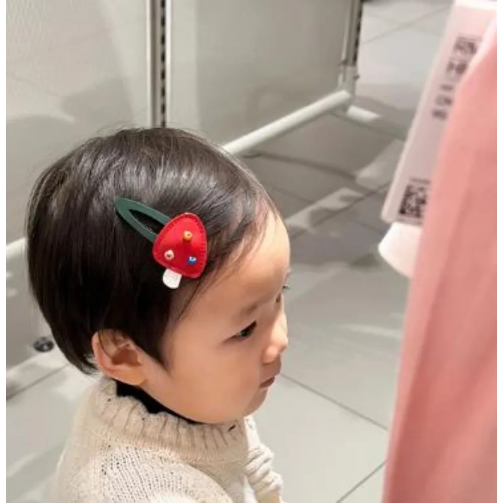 1pc Cute Cartoon Rabbit Panda Leather Hair Clip for Baby Girl Kids Bangs Side Headwear Children Hair Accessories BB Clip