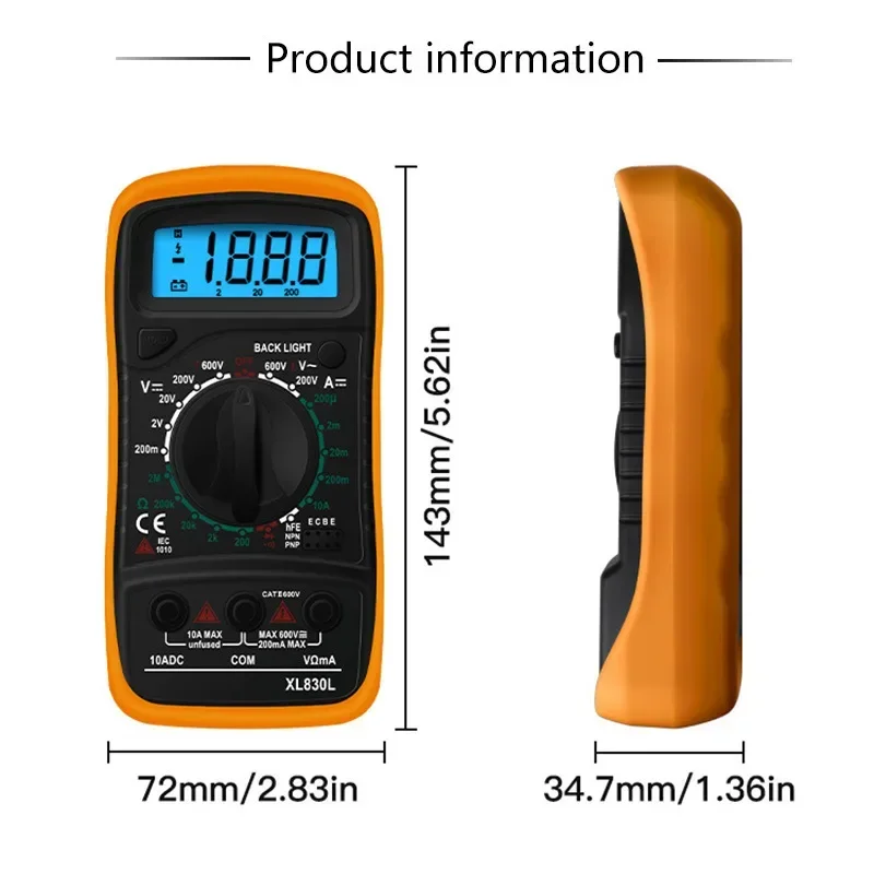 Set multimetro per saldatore elettrico kit saldatore con display digitale set di sacchetti di stoffa 80/60W