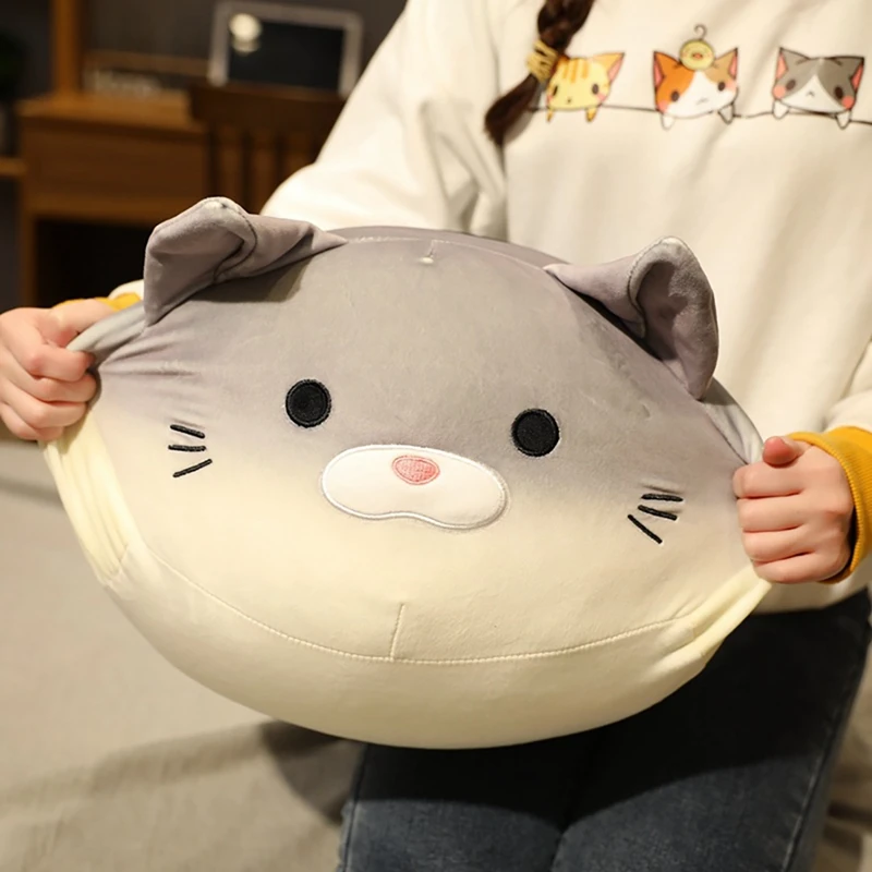 Children's Simulation Bread Cat-Shaped Plush Toy Sofa Car Decoration Girl Gift Cat Pillow Doll Happy Birthday