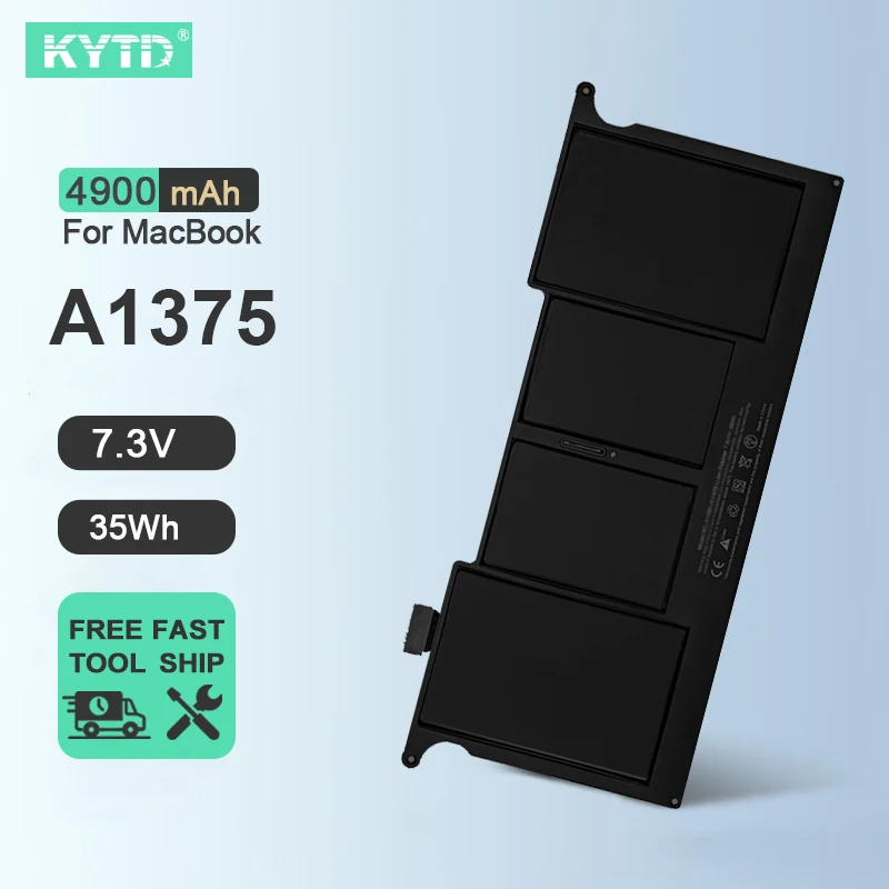 

Новый аккумулятор KYTD A1375 A1370 для ноутбука Apple MacBook Air 11 A1370 2010 2011 A1465 2012 2013 2014 2015, высококачественный аккумулятор