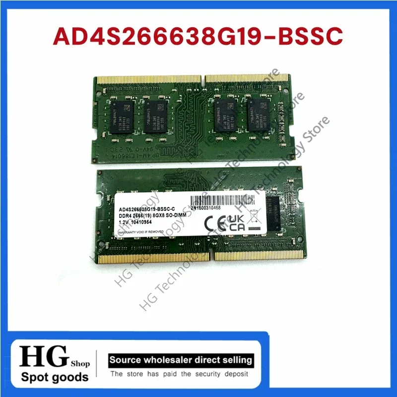 

New original AD4S266638G19-BSSC DDR4 8GB SO-DIMM 2666 1.2V for A DATAMemory Module DDR4 SDRAM 260-SODIMM