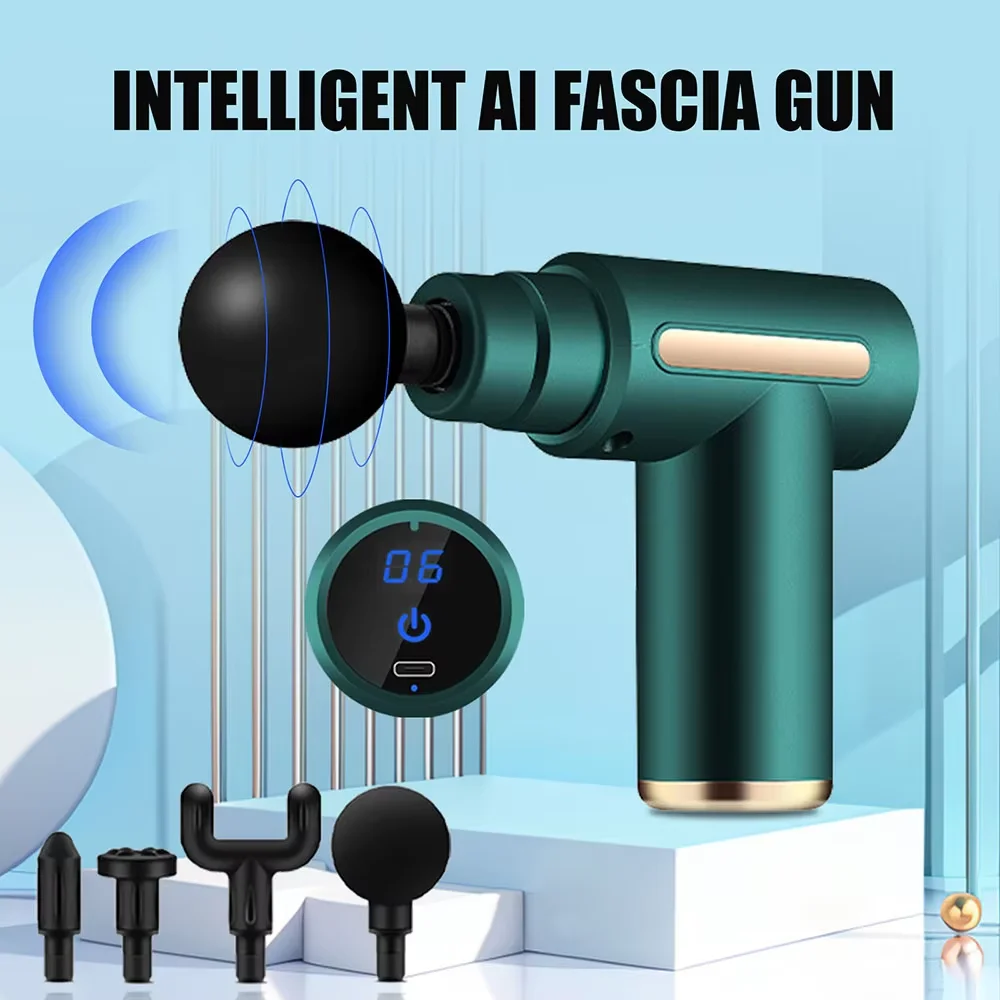 

Portable Fascia Gun Deep Tissue Massage Mini Lightweight and Adjustable Speed Massage Equipment Suitable for the Whole Body