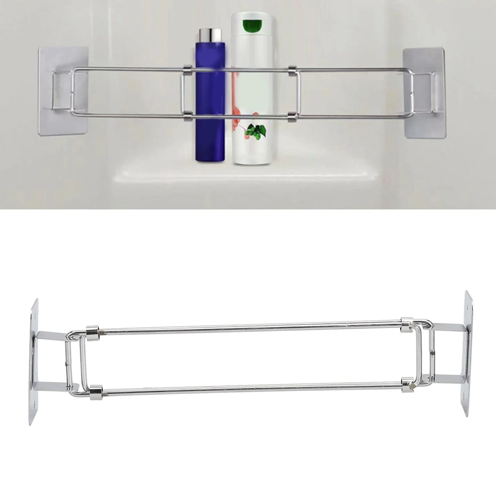 

Угловой стержень для хранения душа на колесах от 195 до 345 мм, регулируемый стержень из нержавеющей стали для угловых полок в кемпинге, прицепа, яхты