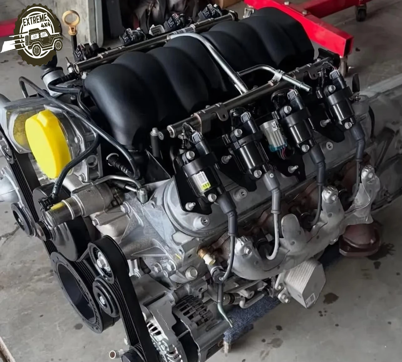 

2.4-liter turbocharged V8 automotive engine