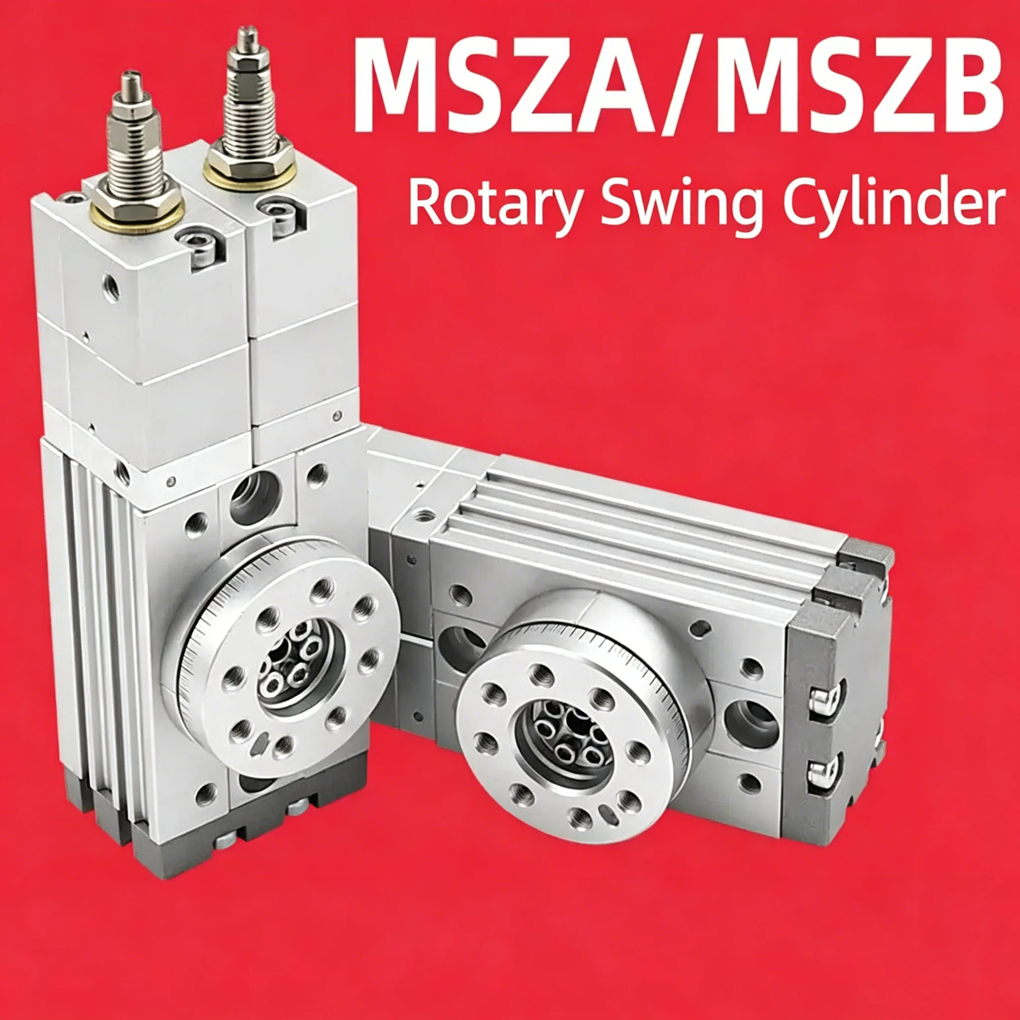 Precision Three Position Adjustable Rotary Swing Pneumatic Cylinders MSZA-10-20-30-50A MSZB High