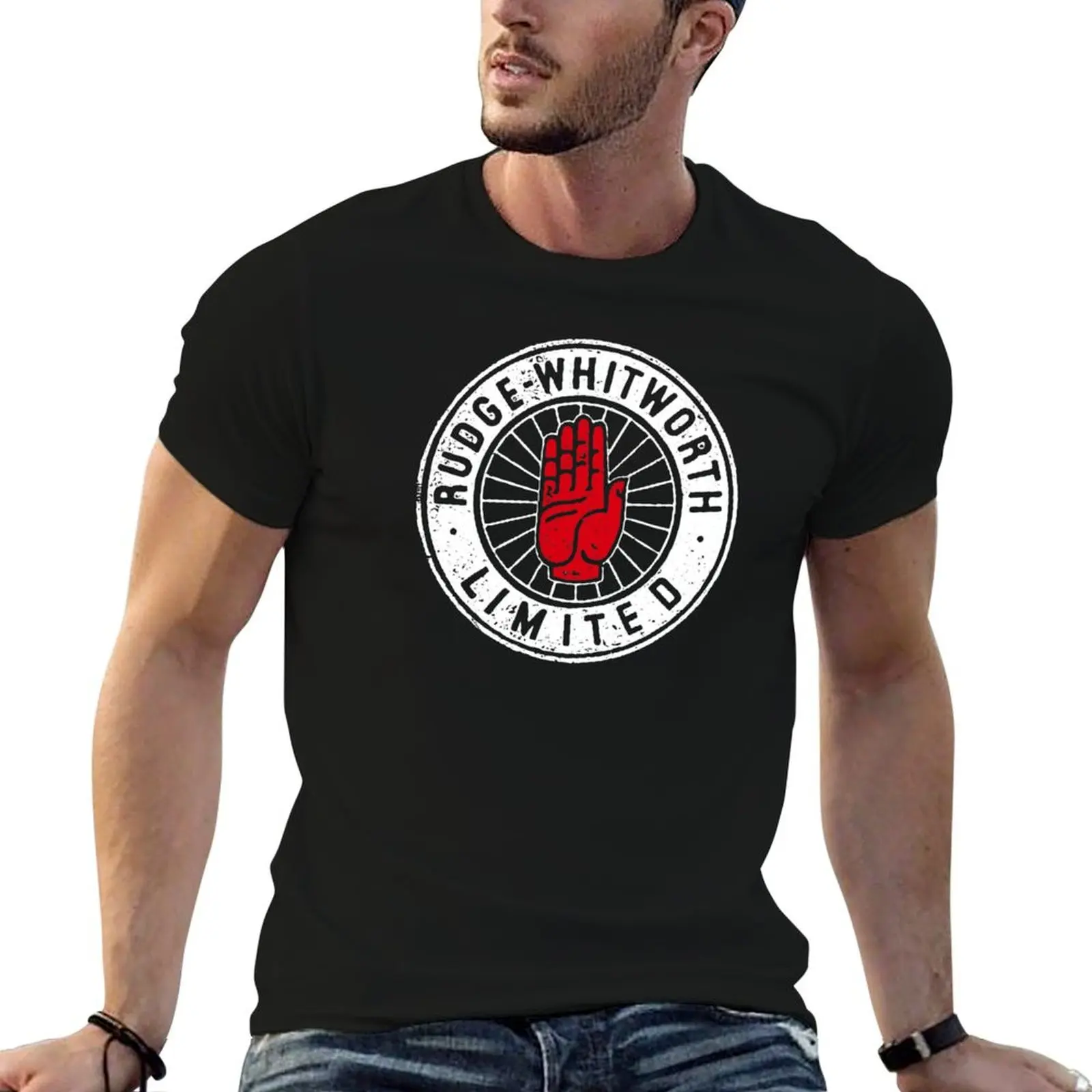 

Rudge Whitworth Limited - Red hand with white roundel T-Shirt mens graphic t shirts man t shirt graphic T-Shirt