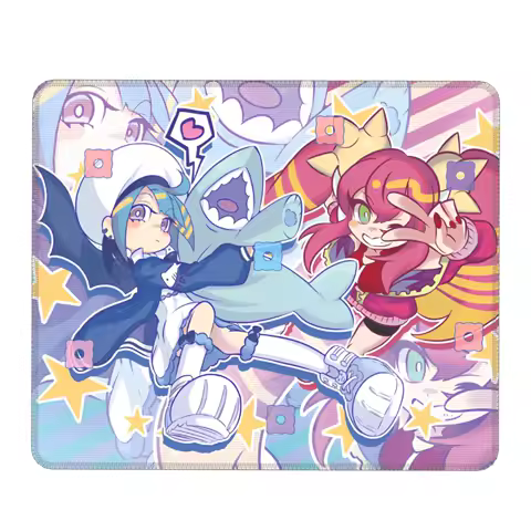 Live Twin Lilla Fanart Round Mouse Pad YuGiOh Cute Rubber Gaming Mousepad For Notebook Computer Waterproof Custom DIY Mouse Mats