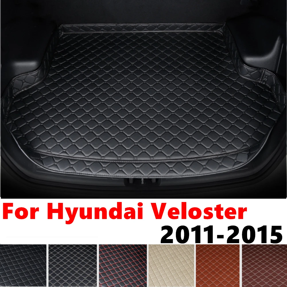 High Side Car trunk mat for Hyundai Veloster 2015 14 2013 2012 2011 Tail Boot luggage Pad Rear Cargo Liner Interior Accessories