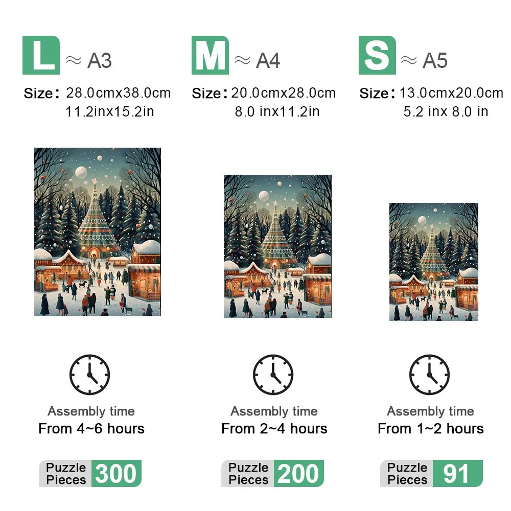 عيد الميلاد لغز خشبي شجرة سعيدة شخصية 3D لغز الكبار الأطفال هدية التعليم ألعاب أطفال لعبة #5