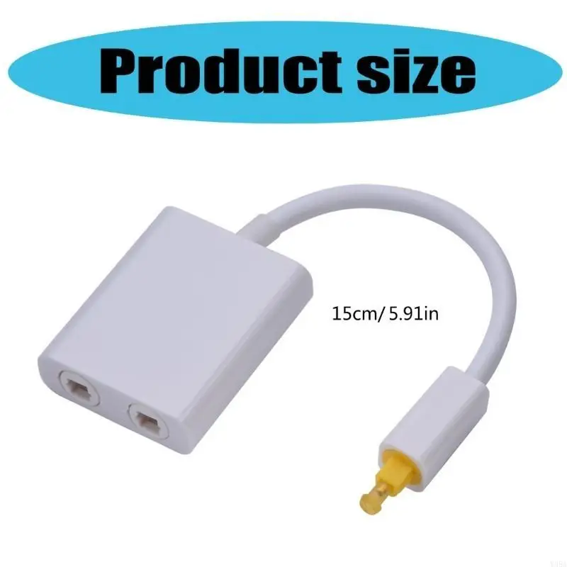 

Digital Fiber Optical Splitter 1 In 2 Out Sound Adapter Compatible